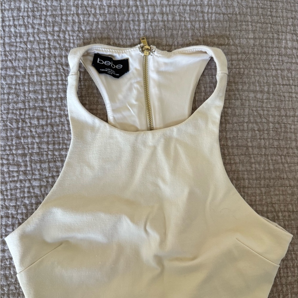Bebe Ivory Racerback Top - Picture 2 of 3